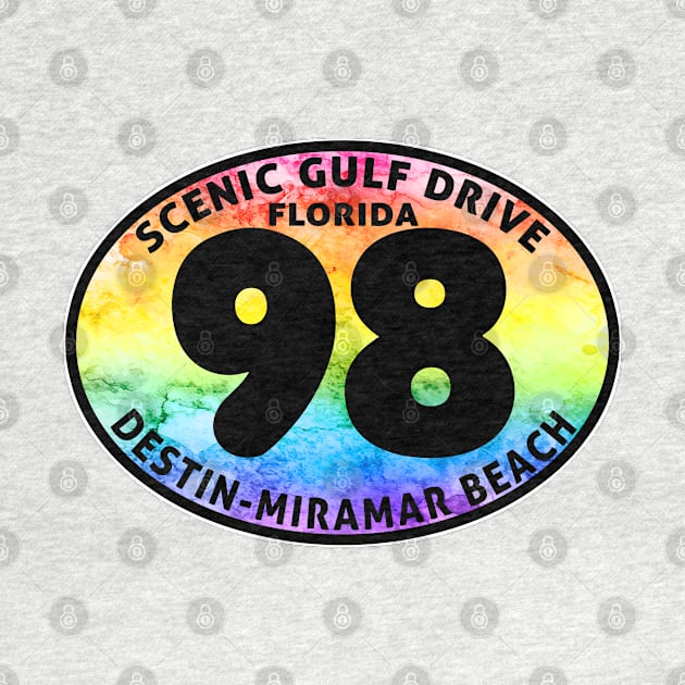 Scenic Gulf Drive Highway 98 Destin Beach Florida Palms Panhandle Emerald Coast by TravelTime